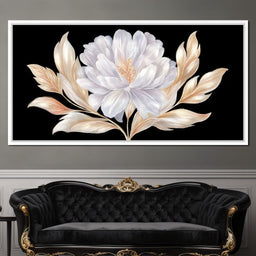 Elegant Ivory Petal Radiance - NicheCanvas
