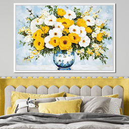 Golden Blossoms Harmonize - NicheCanvas