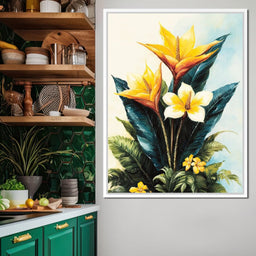 Tropical Petal Symphony - NicheCanvas