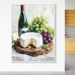 Wine and Cheese Delight - NicheCanvas