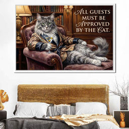 The Feline Gatekeeper Decides - NicheCanvas