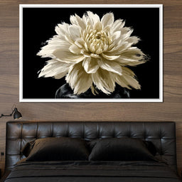 Pale Petals Held Against The Void - NicheCanvas