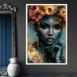 Gilded Petals Of Royal Grace - NicheCanvas