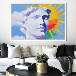 Sunlit Marble Dreamscape - NicheCanvas