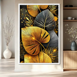 Golden Leaves Nightfall Magic - NicheCanvas