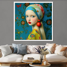 The Girl with the Scarlet Earring - TooplesArt - NicheCanvas