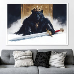 Sovereign Panther Knight - NicheCanvas