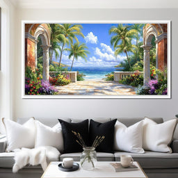 Tropical Gateway to Tranquility - NicheCanvas