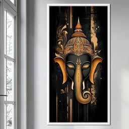 Golden Divine Elephant Aura - NicheCanvas