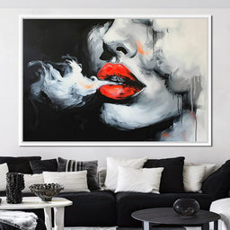 Radiant Lips of Stillness - NicheCanvas