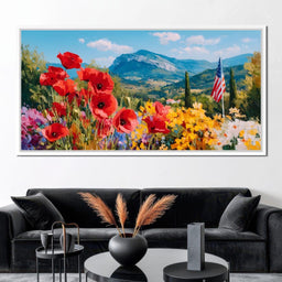 Majestic Valley Blooms Vista - NicheCanvas