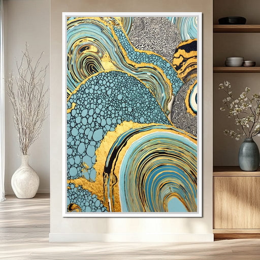 Golden Spirals of Infinity Canvas Print