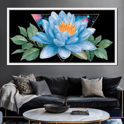 Cosmic Lotus Stardust Flourish - NicheCanvas