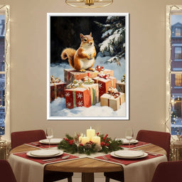 Winter Squirrel Gifts - NicheCanvas