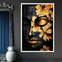 Golden Petals Tranquility - NicheCanvas