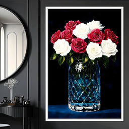 Velvet Petals Crystal Blooms - NicheCanvas