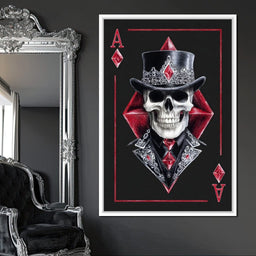 Ace Skeleton High Stakes Elegance - NicheCanvas