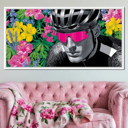 Floral Cyclist Momentum Ride - NicheCanvas