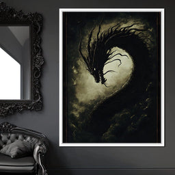 Dragon's Eternal Dance Shadows - NicheCanvas