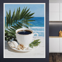 Tropical Morning Coffee Bliss - NicheCanvas