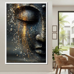  Golden Tranquil Buddha Flow Mirror - NicheCanvas