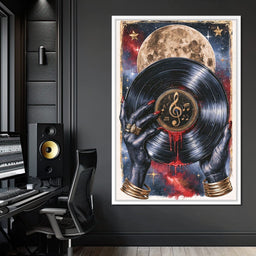 Midnight Melodies Beneath The Lunar Glow - NicheCanvas