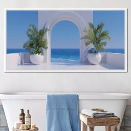 Sunlit Coastal Archway Escape - NicheCanvas