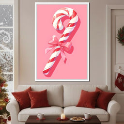 Sweet Holiday Candy Cane Delight - NicheCanvas