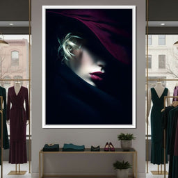 Noir Allure Under Silk Brim - NicheCanvas