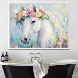 Majestic Equine Blossoms - NicheCanvas