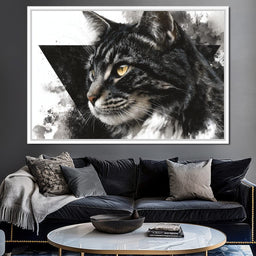 Golden Eyed Tabby Portrait - NicheCanvas