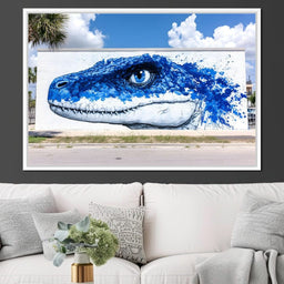 Street Art - Vivid Reptilian Glance - NicheCanvas