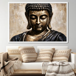 Golden Stillness Of Inner Reflection - NicheCanvas