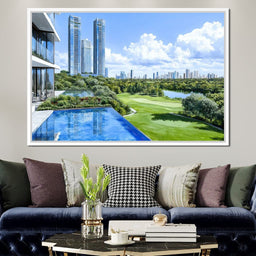 Skyline Radiance Overlooking the Golf Course - NicheCanvas