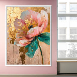 Modern Pink Flower - Wildrose Creations - NicheCanvas