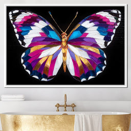 Neon Jewel Butterfly Flight - NicheCanvas