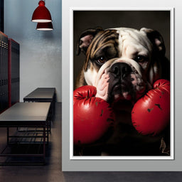 Bulldog Pugilist - NicheCanvas