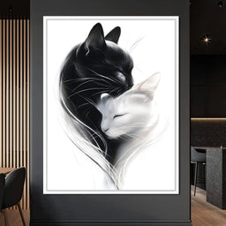 Cats Embrace - NicheCanvas