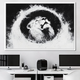 Lion's Majestic Ascent - NicheCanvas