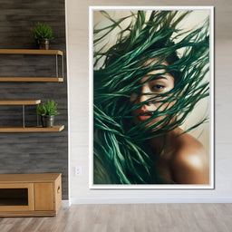 Emerald Enchantment Portrait - NicheCanvas