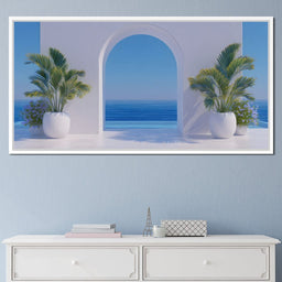 Mediterranean Tranquil Archway - NicheCanvas
