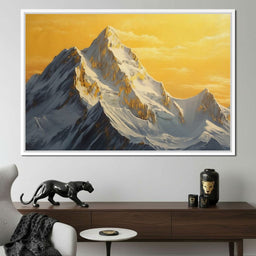 Golden Summit Dawn Radiance - NicheCanvas