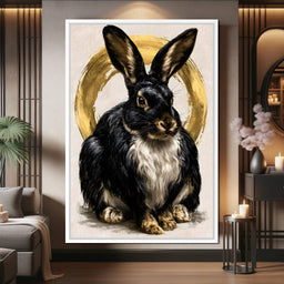 Gilded Hare of the Silent Circle - NicheCanvas
