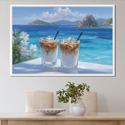 Tropical Iced Coffee Escape - NicheCanvas