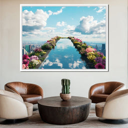  Pool on top of the World - NicheCanvas