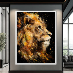 Majestic King of Savannah Firestorm - NicheCanvas