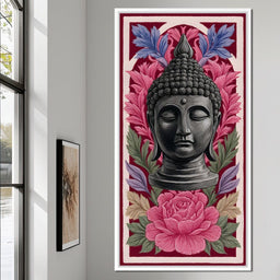 Buddha Tranquil Floral Meditation - NicheCanvas