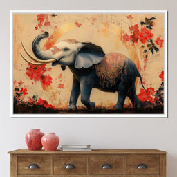 Elephant Radiant Elegance- - NicheCanvas