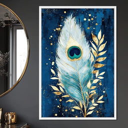 Peacock Plumage Radiance - NicheCanvas