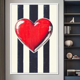 Heartbeat Elegance - NicheCanvas